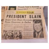 Collection of Vintage Newspapers Featuring Historical Headlines