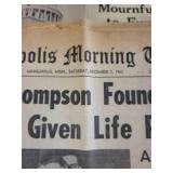 Collection of Vintage Newspapers Featuring Historical Headlines
