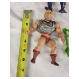 Set of 4 he-man Vintage Action Figures with Accessories