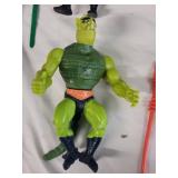 Set of 4 Vintage he-man Action Figures with Accessories