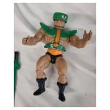 Set of 4 Vintage he-man Action Figures with Accessories