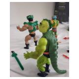 Set of 4 Vintage he-man Action Figures with Accessories