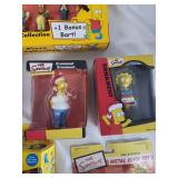 Collection of The Simpsons Toys and Ornaments - 10-Piece Gift Set, Figures, and More
