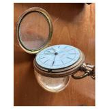 Antique Dueber Hunter Pocket Watch with Crescent Watch Case