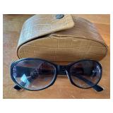 Tommy Bahama Black Crystal 140 Sunglasses with Case