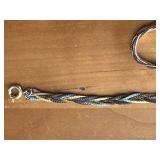 Lot of 3 Vintage Braided Gold Tone Necklaces