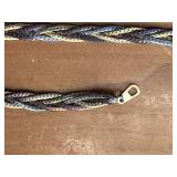 Lot of 3 Vintage Braided Gold Tone Necklaces