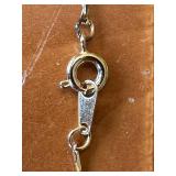 Gold Necklace and Earring Set with Sapphire Stones