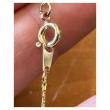 Gold Necklace and Earring Set with Sapphire Stones