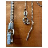 Vintage Coro Bracelet and Sterling Silver Necklace Set