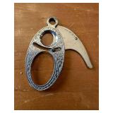 Antique Key Shaped Cigar Cutter with Ornate Details