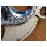 Antique Key Shaped Cigar Cutter with Ornate Details