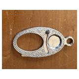 Antique Key Shaped Cigar Cutter with Ornate Details