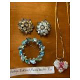 Vintage Iridescent Aurora Borealis Jewelry Set