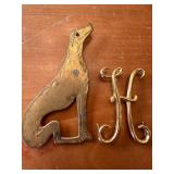 Vintage Brooch Set with Dog, Santa, and Christmas Tree