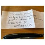 Vintage Erik Anton Berg Straight Razor with Pen Nibs Collection