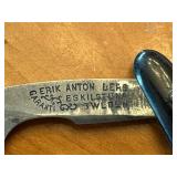 Vintage Erik Anton Berg Straight Razor with Pen Nibs Collection