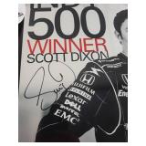 Scott Dixon Autographed Indy 500 Memorabilia Set with Hat and Poster