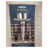 Collection of Household Items: Leaf Serving Dish, Bottle Candle Holder, Scale & Glassware