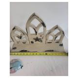 Pair of Gothic Style Distressed Wall Shelves
