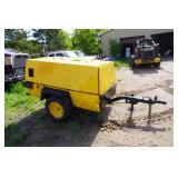 Atlas Copca Tow Behind 185 CFM Commercial Air Compressor