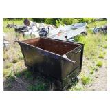 Metal Wheeled Dumpster With Lid
