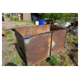 Metal Wheeled Dumpster With Lid