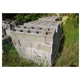 1 Pallet of 75 Construction Cinder Blocks