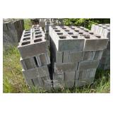 1 Pallet of 75 Construction Cinder Blocks