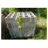 1 Pallet of 50 Construction Cinder Blocks