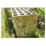 1 Pallet of 50 Construction Cinder Blocks