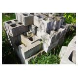 Lot of Loose/Unpalletized Construction Cinder Blocks