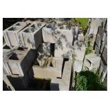Lot of Loose/Unpalletized Construction Cinder Blocks