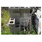 Lot of Loose/Unpalletized Construction Cinder Blocks