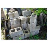 Lot of Loose/Unpalletized Construction Cinder Blocks