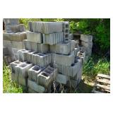 Lot of Loose/Unpalletized Construction Cinder Blocks