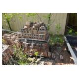 Large Lot of Decorative Red Clay Construction Bricks