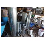 Large Lot of Galvanized Furnace Pipe and Flashing