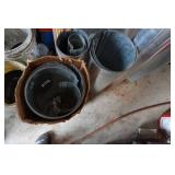 Large Lot of Galvanized Furnace Pipe and Flashing