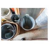 Large Lot of Galvanized Furnace Pipe and Flashing