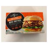 C. 2lbs(6x 1/3lb) Beef Patties-uncured bacon & cheddar