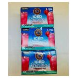 MM. 3x 10  K- Cups Iced Refreshers-Strawberry Acai
