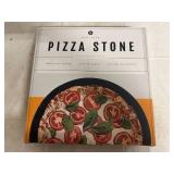 Heritage Black Ceramic Pizza Stone with Cutter