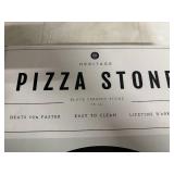 Heritage Black Ceramic Pizza Stone with Cutter