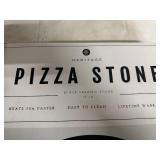 Heritage Black Ceramic Pizza Stone with Cutter