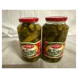 2 Jars of Gedney Mini Muncher Dill Pickles