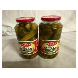 2 Jars of Gedney Mini Muncher Dill Pickles