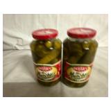 2 Jars of Gedney Mini Muncher Dill Pickles