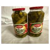 2 Jars of Gedney Mini Muncher Dill Pickles