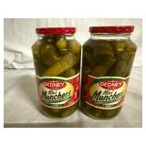 2 Jars of Gedney Mini Muncher Dill Pickles